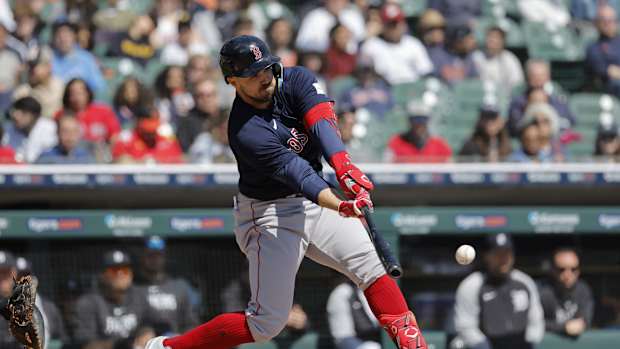 RedSoxAdamDuvallHitting